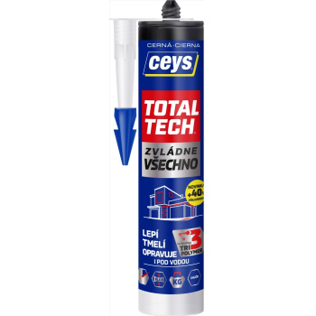 Ceys Total Tech univerzální lepidlo a tmel, černý, 290 ml