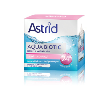 Astrid Aqua Biotic denní a noční krém suchá a citlivá pleť, 50 ml