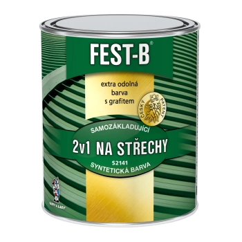 FEST-B S2141, antikorozní nátěr na&nbsp;železo, 0111 šedý, 800 g