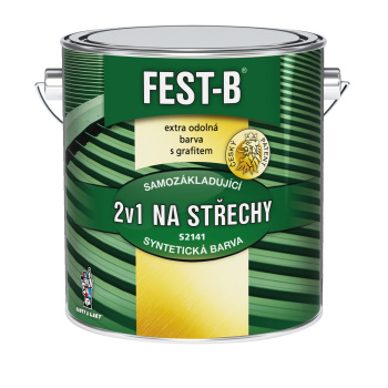 FEST-B S2141, antikorozní nátěr na&nbsp;železo, 0570 tmavě zelený, 2,5 kg