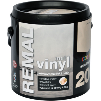 REMAL Vinyl Color mat omyvatelná barva na zeď, 200 safari béžová, 3,2 kg