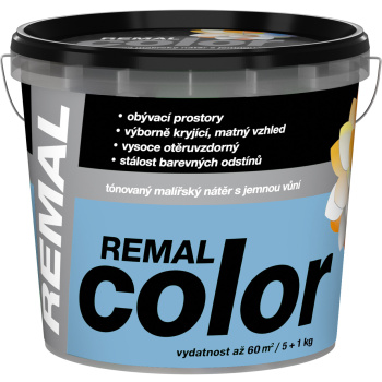 REMAL Color malířská barva na zeď Pomněnka, 5+1 kg