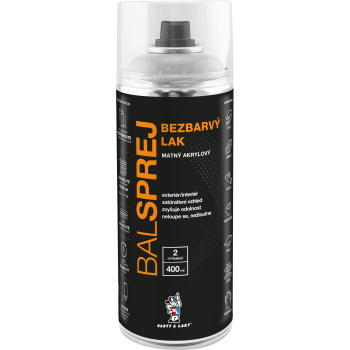 BALSPREJ univerzální akrylový lak ve spreji, bezbarvý mat, 400 ml