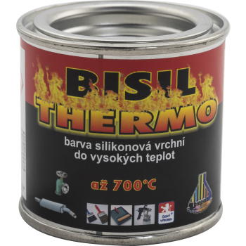 Bisil Thermo žáruvzdorná barva 700 °C, 0199 černá, 80 g