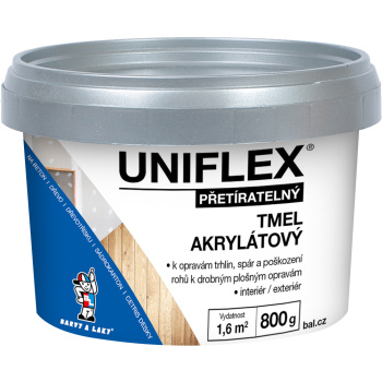 Uniflex akrylátový tmel na sádrokarton, zdivo a dřevo, 800 g