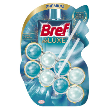 Bref DeLuxe Lovely Jasmine tuhý WC blok, 2 × 50 g