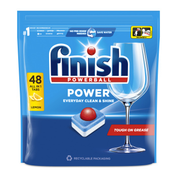 Finish tablety do myčky All in 1 Max Lemon, 48 ks