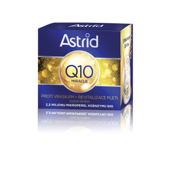 Astrid Q10 Miracle noční krém proti vráskám, 50 ml