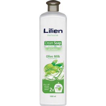 Lilien Olive Milk tekuté mýdlo, náplň, 1 l