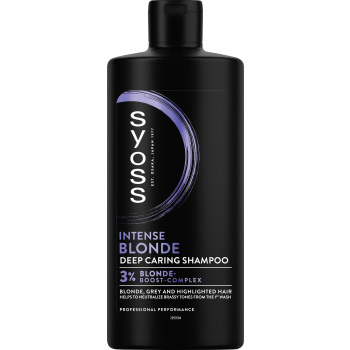 Syoss Blonde & Silver šampon pro zesvětlené, blond a šedé vlasy, 440 ml