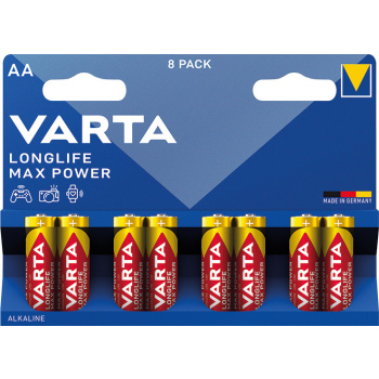 Varta Longlife Max Power AA tužkové baterie 8 ks