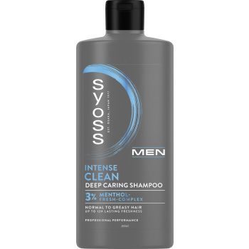 Syoss Men Clean & Cool šampon pro normální až mastné vlasy, 440 ml