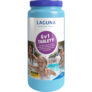 Laguna 6 v 1 Mini multifunkční tablety pro celosezónní údržbu vody v bazénu, 1 kg