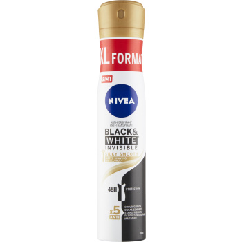 Nivea Black & White Invisible Silky Smooth antiperspirant, 200 ml