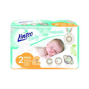 Linteo Baby Premium Mini dětské pleny 3 až 6 kg, 34 ks