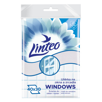 Linteo Švédská utěrka na okna a zrcadla, 40 × 30 cm, gramáž 300 g/m²