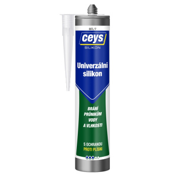 Ceys Univerzální silikon, bílý, 280 ml