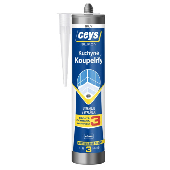 Ceys Kuchyně a koupelny silikon, bílý, 280 ml