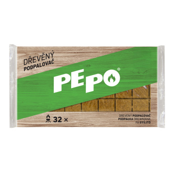 PE-PO dřevěný podpalovač 32 podpalů