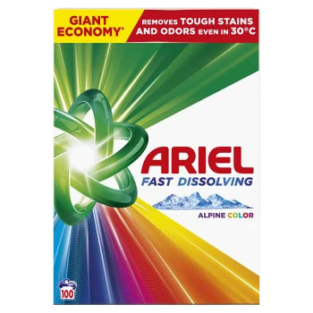 Ariel prací prášek Aquapuder Color,100 praní, 5,5 kg