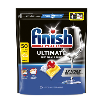 Finish tablety do myčky Ultimate All in 1 Lemon, 50 ks