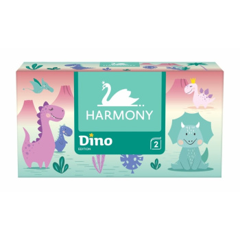 Harmony Dino 2vrstvé papírové kapesníčky v krabici, 150 ks