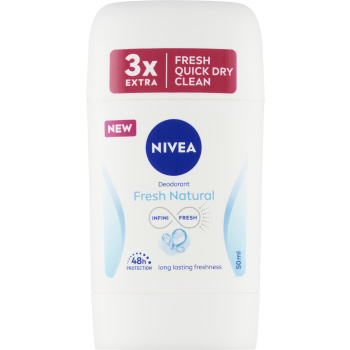 Nivea Fresh Natural tuhý deodorant, 50 ml