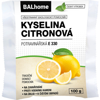 BALhome kyselina citronová potravinářská E 330, 100 g