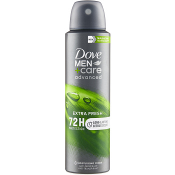 Dove Men+Care Advanced Extra Fresh Antiperspirant sprej, 150 ml