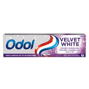 Odol Velvet White zubní pasta s fluoridem, 75 ml