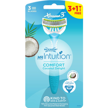 Wilkinson Sword Xtreme3 dámská holítka Comfort Coconut Delight, 3 břity, 4 ks