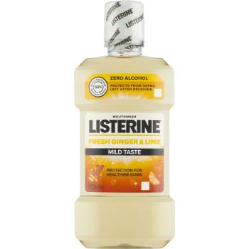 Listerine ústní voda Fresh Ginger & Lime Mild Taste, 500 ml