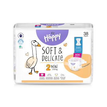Bella Happy Mimi 2 dětské pleny jednorázové 3-6 kg 38 ks