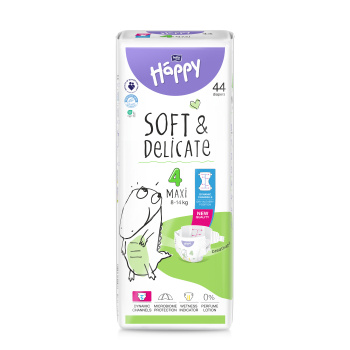 Bella Happy Maxi 4 dětské pleny jednorázové 8-14 kg, 44 ks