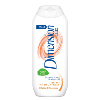 Dimension by LUX 2v1 šampón a balzám pro všechny typy vlasů, 250 ml