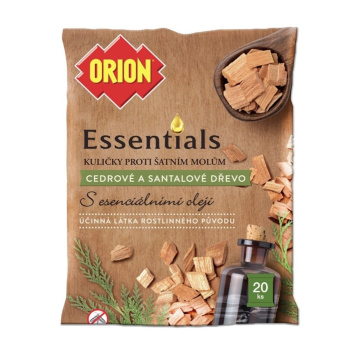 Orion kuličky proti molům, cedr a santalové dřevo, 20 ks
