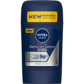 Nivea Men antiperspirant Derma Dry Control tuhý, 50 ml