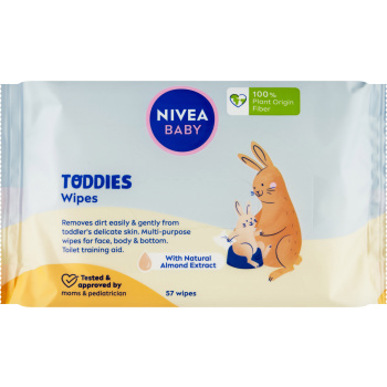 Nivea Baby Toddies Multifunkční ubrousky, 57 ks