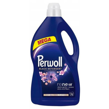 Perwoll prací gel Mega Renew Dark Bloom 75 praní, 3750 ml