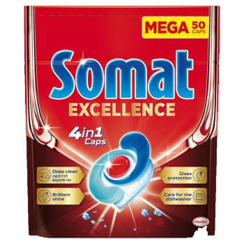 Somat tablety do myčky Excellence 4v1 50 ks