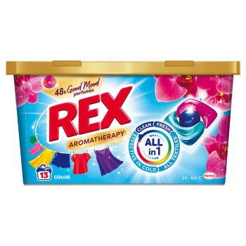 REX prací kapsle Aromatherapy Orchid Color 13 praní, 156g