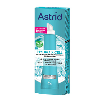 Astrid oční gel Hydro X-Cell proti otokům a kruhům, 15 ml