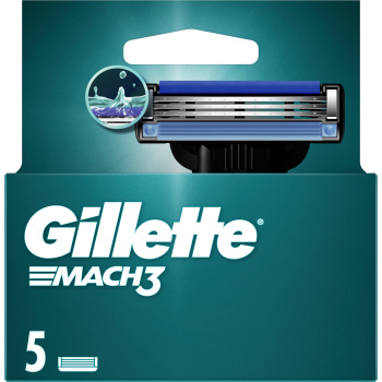 Gillette Mach3 náhradní hlavice, 5 ks