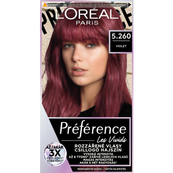 L'oreal Paris Préférence Vivid Colors barva na vlasy, Violet 5.260