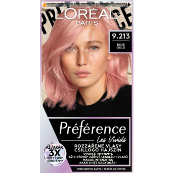 L'oreal Paris Préférence Vivid Colors barva na vlasy, Rose Gold 9.213