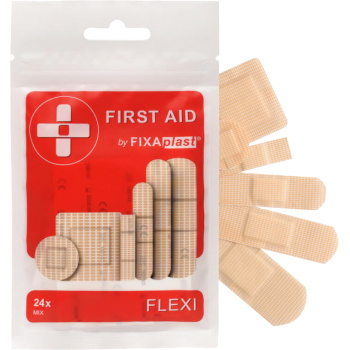 Fixaplast First Aid Flexi Classic mix náplastí, 24 ks