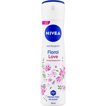Nivea Floral Love antiperspirant ve spreji, 150 ml