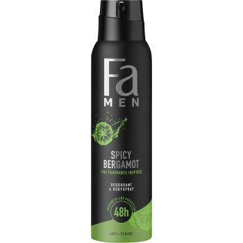 Fa Men Spicy Bergamot deodorant ve spreji, 150 ml