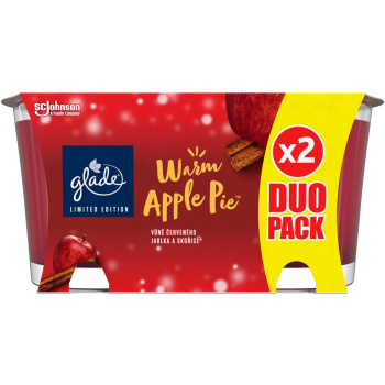 Glade svíčka vonná Warm Apple Pie, 2× 112 g