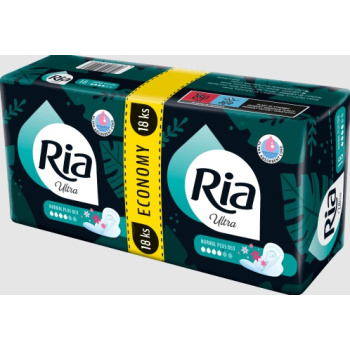 Ria dámské vložky Ultra Normal Plus Deo Duopack, 18 ks